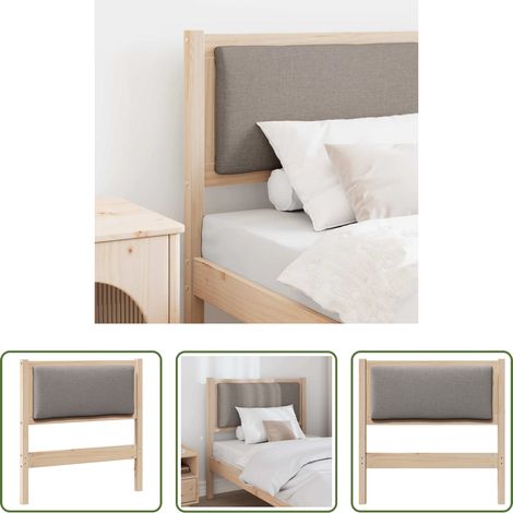 vidaXL Cabecero Marrón Madera maciza de pino (1/5)