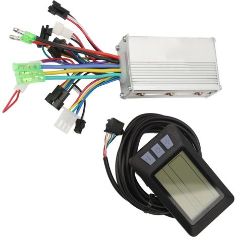 Kit de conversion d'affichage P3H pour contrôleur de moteur de vélo électrique, scooter ou trottinette (DC 24 V, 36 V, 48 V, 350 W) (1/5)