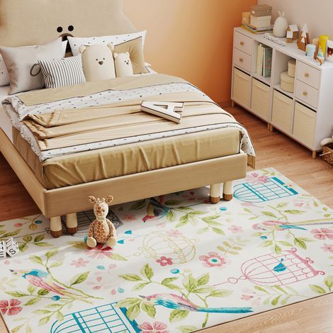Cloison amovible Tapis de style champêtre, polyvalent, en polyester, facile d'entretien, antidérapant et coloré (1/5)
