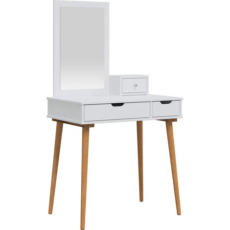 Ensemble de Coiffeuse FAUSKE 3 pc Blanc 76 x 50 x 143 cm vidaXL (1/5)