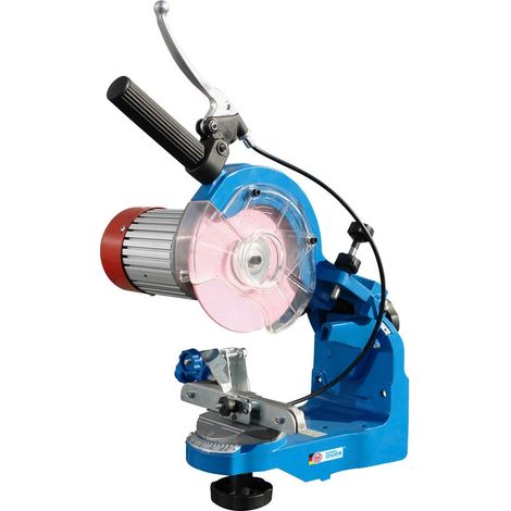 Güde – Affûteuse de chaîne pour tronçonneuse – Ø disque abrasif 145 mm – Tête d'affûtage pivotante – Fixation rapide sur établi