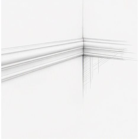 Moulure M303 8,2 x 1,9 cm - Polyuréthane Cimaises &+ A l'unité (1/3)