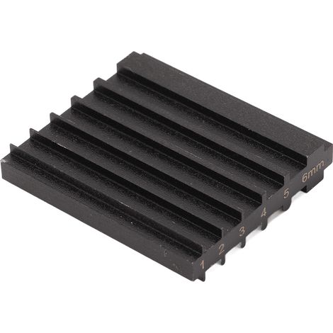 Outil d'affûtage de bord en acier durable et pratique, pour la réparation de lames de pelle de 6 mm de large. Affûteur de bord carré noir. (1/5)