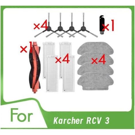 14 accessoires pour aspirateur Karcher RCV 3 : brosse principale, filtre de nettoyage, accessoires ultra-résistants (1/5)