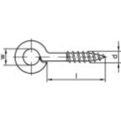 [NEUWERTIG] B-Ware Toolcraft Ringschrauböse ösenschraube Typ 1 Stahl Galvanisch Verzinkt 100 Stück