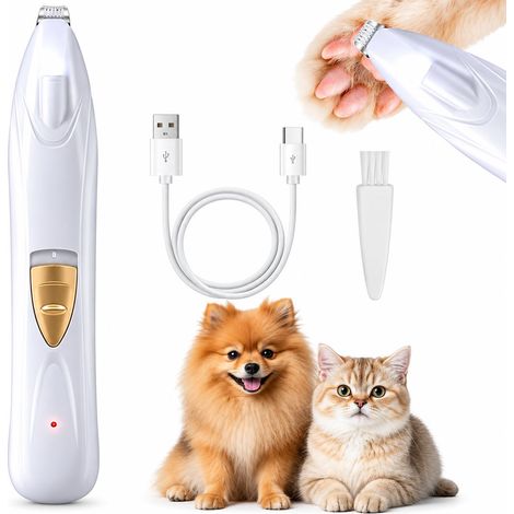 Broyeur à griffes pour animaux de compagnie avec lumière LED (1/5)