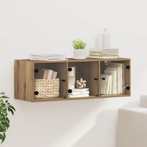 vidaXL Armadietto a muro Rovere artigianale 102 x 37 x 35 cm