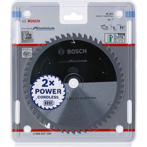 Bosch PRO Alluminio cordless lama per seghe circolari 165 x 1,8 x 15,875 mm - 2608837758 (1/4)