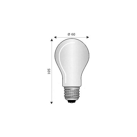 Lampadina E27 60X105 24V 25W Fr ( WIMEX cod. 4130134 )