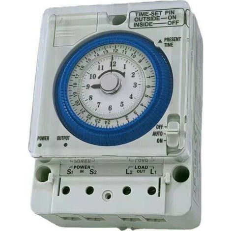 Interrupteur de minuterie mécanique d'horloge analogique pour l'automatisation du système 24 heures sur 24 (1/5)