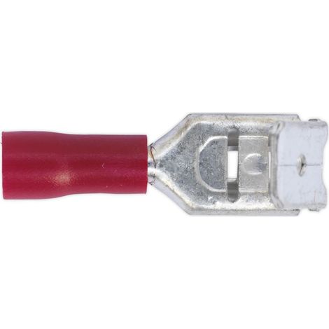 Sealey Piggy-Back Terminal 6.3mm Red Pack of 100 RT17 (1/2)