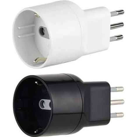 ADATTATORE DISASSATA SHUKO 10A 2P+T - presa 10A 2P+T - Colore Nero