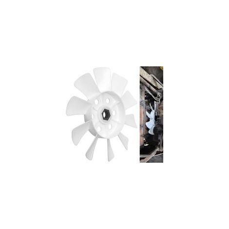 Ventilateur de refroidissement de la transmission hydrostatique M809036 AM882303 à 10 pales, compatible avec les tracteurs JD L105, L107, L108, L110, L111, L118, L120, L130, LT150, LT160 et LTR180 (1/4)