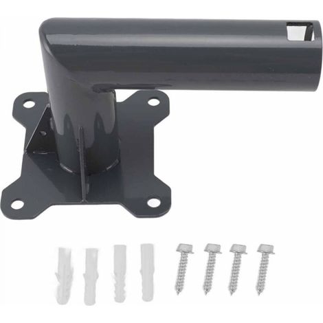 Kit de montage pour support de poteau d'antenne parabolique Internet par satellite robuste en alliage d'aluminium Starlink pour mur de toit de type court (1/4)