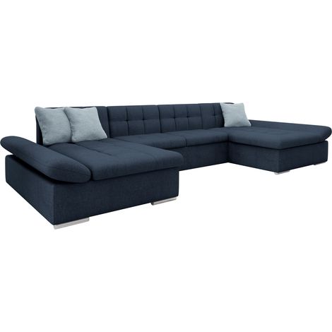 Canapé d'angle Comfivo Ficus II, Maya 09 + Mokka 71, Disponible, 360x160x75cm, 0 (1/5)