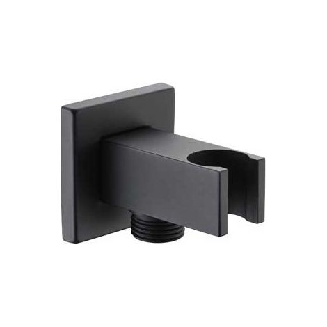 Soporte ducha cuadrado negro [ IMEX® ]