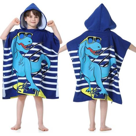 Kinderbademantel – superweich – sehr saugfähig – geeignet für Jungen und Mädchen – Länge 0–120 cm – Modell B (1/5)