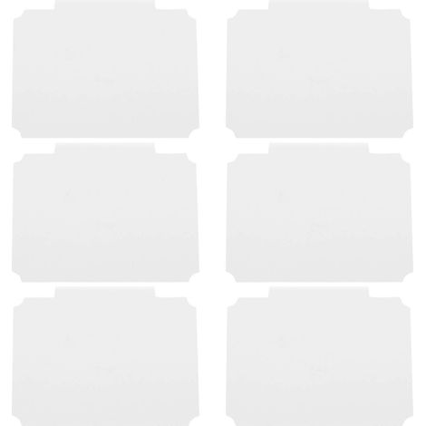 Lot de 8 étiquettes à pince pour paniers de rangement de garde-manger - Étiquettes à suspendre-9.00X7.00X1.70CM-White