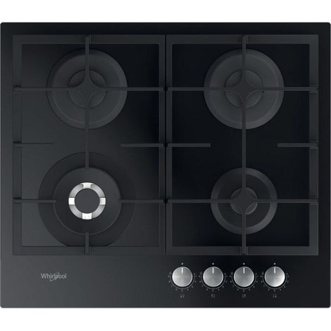 Whirlpool AKTL 629 NB1 placa de gas negra 59 cm