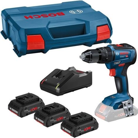 Bosch 18v GSB 18V-55 Brushless Combi Hammer Drill - 3 x 4.0ah Procore Batteries (1/5)