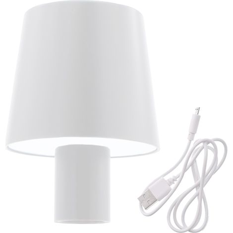 Akku Touch Flaschenleuchte 60 LED 14 x 10 cm - weiß - Flaschenlicht warm und kalt weiß zum Aufstecken auf Flaschen - Deko Flaschen Lampe Tischleuchte dimmbar wiederaufladbar für den Innenbereich