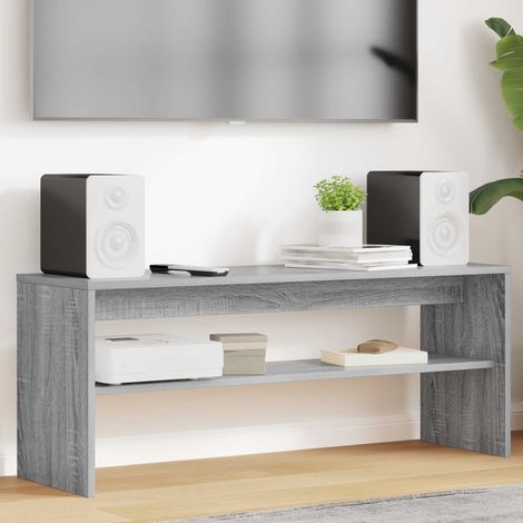 vidaXL TV Cabinet Grey Sonoma 100 x 30 x 40 cm Engineered Wood