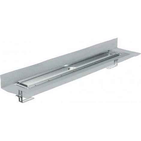 ACO ShowerDrain M+ Duschrinne 800x84mm ohne Ablauf FlvertiEdelstahl inklDichtmanschette, 9010.87.11