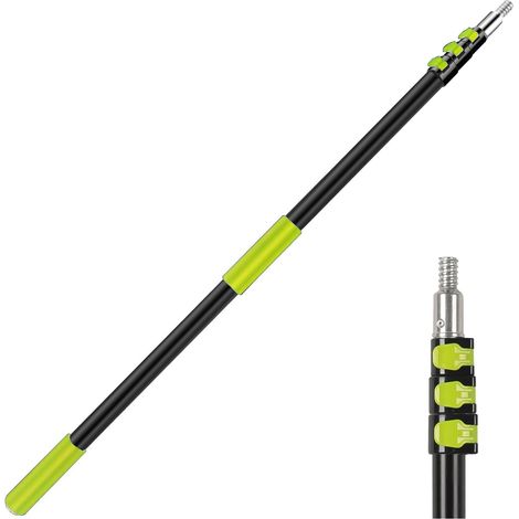 Rallonge télescopique de 1,12 à 3,60 m, Perche telescopique ajustable en aluminium pour rouleau à peinture et nettoyage (1/5)