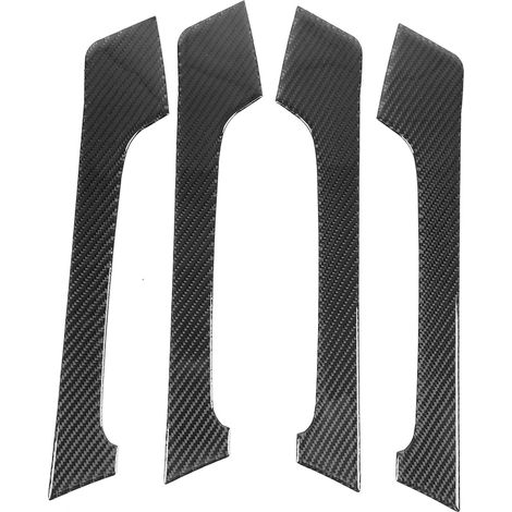 4pcs Garniture de poignée intérieure en fibre de carbone pour Toyota Land Cruiser Prado 2010-2018, habillage de porte (1/5)
