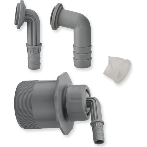 HAAS Schlauchnippel DN 50, mit 3 x Tülle Ø 11, Ø 14, Ø 20 mm, Geruchsverschluss und Rückstausicherung Typ 5014 (1/2)