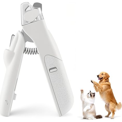 Lime à Ongles Chien et Chat, Coupe Griffes Chien et Chat pour Animaux de Compagnie avec Lumières LED et Couvercle de Sécurité, pour Petits, Moyens Chiens (1/5)