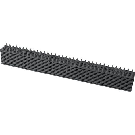 Barrera contra los animales 10 Pann. 49 cm de largo. WI de plástico de 4.5 cm de ancho (por 6)