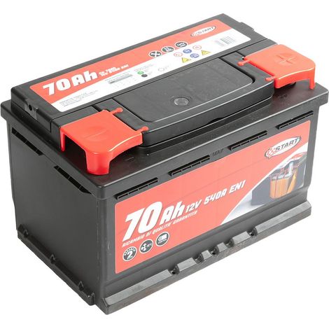 Batteria Auto 70Ah 12V 600A polo positivo destro cassetta L3B