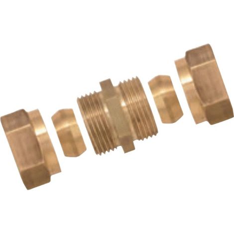 Raccord union égal bague laiton D8 - BOUTTE - 3416988