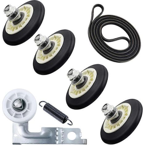 Sèche-linge Repair sèche-linge kit de rouleaux pour LG Kenmore sèche-linge Includes sèche-linge ensemble rouleau de tambour courroie de sèche-linge poulie tendeuse de sèche-linge (1/5)