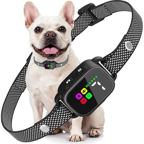 Anti Barking Collar for Small Dogs, Rechargeable Anti Bark Training Collar with 3 Sound/Vibration Modes, 7 Levels of Sensitivity (1/5)