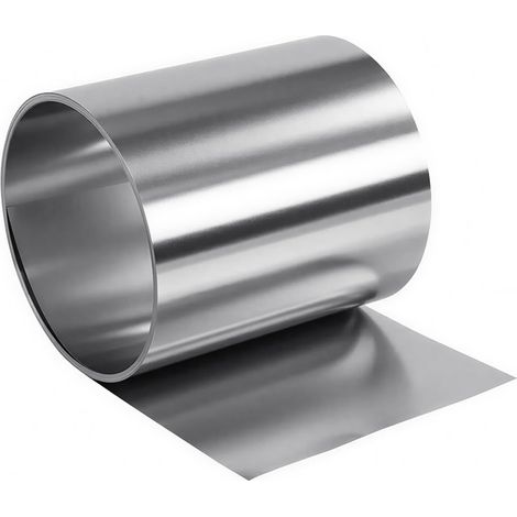 Feuille de rouleau en acier inoxydable 304 - 0,1 x 200 x 1000 mm - Pour la réparation de machines industrielles, protection de surface, tuyaux de parcelle (1/5)