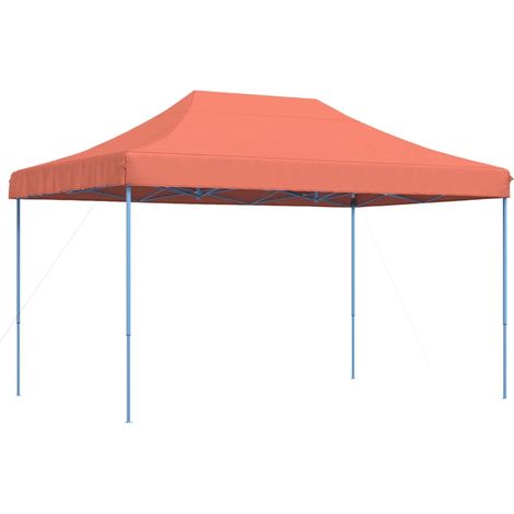 Tonnelle de jardin,Tente réception pliable escamotable terre cuite 440x292x315 cm CFW310778 (1/5)