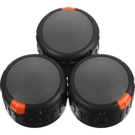 XEPHO Bouton de Commande du Poêle Plastique Noir 50mm 3 Pièces Bouton de Cuisinière à Gaz pour Gazinière et Cuisinière Cuisine, Usage Domestique (1/5)