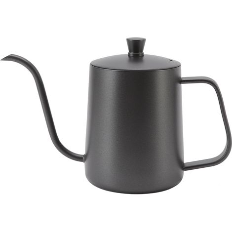 Bouilloire à filtre en acier inoxydable noir de 600 ml (1/5)