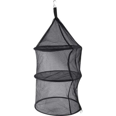Filet de séchage: Étagères suspendues Pliables à 3 Couches Filet de Support Sec Ouverture à glissière Filet en Maille d'extérieur pour Les Voyages, Le Camping et la randonnée (1/5)