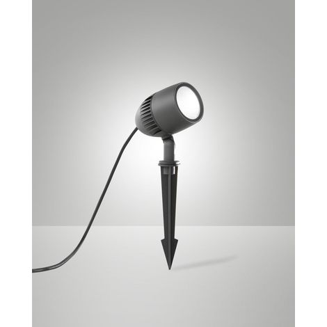 Luminaire extérieur LED Fabas Luce Boris Dark Grey aluminium gris Ø 9 cm 8 W 3000 K IP65 700 lm réf. 6550-71-294 (1/3)
