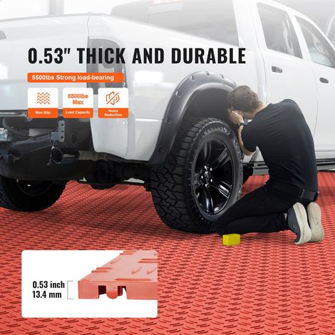 Dalles de garage emboîtables - lot de 25 revêtement de sol garage (1/5)