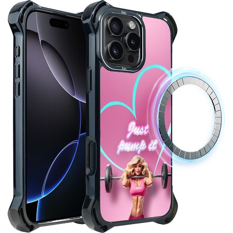 Hülle für iPhone 16 Pro, Ibiza DropGuard Ultra mit MagSafe, Move, Pump it love (1/5)