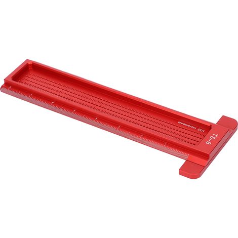 Règle en T pour tracer des trous, mini-outil de traçage pour le travail du bois et la menuiserie, outil à barrer 0-8 pouces TS-8 (1/5)