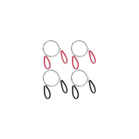 4 Pièces 70 cm scie fil,scie a main pour bois et plastique,en acier inoxydable avec passants survie d'urgence camping outil de coupe de câble couper les arbres l'extérieur petite maniable