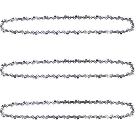 Lot de 3 Chaînes pour Tronçonneuses, Chaine Tronconneuse pour Guide-Chaîne de 14" (35 cm), Chaine de Tronconneuse, 52 Maillons d\'Entraînement, Chaîne de Tronçonneuse Faible Rebond (1/5)