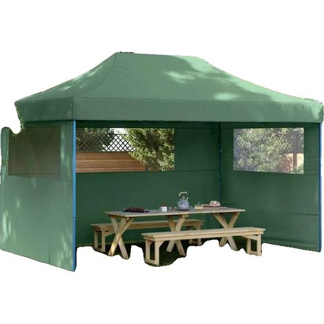 Carpa plegable para fiestas, mosquitera, construcción duradera, verde (1/2)