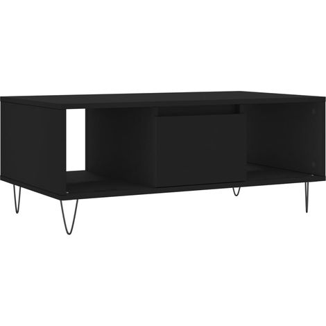 Maison Exclusive - Couchtisch Schwarz 90x50x36,5 cm Holzwerkstoff