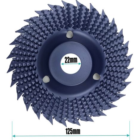 Disque Multifonction 125mm à Fils Métalliques pour Meuleuse d‘Angle – Pour Ponçage, Polissage & Décapage (Bleu) (1/5)